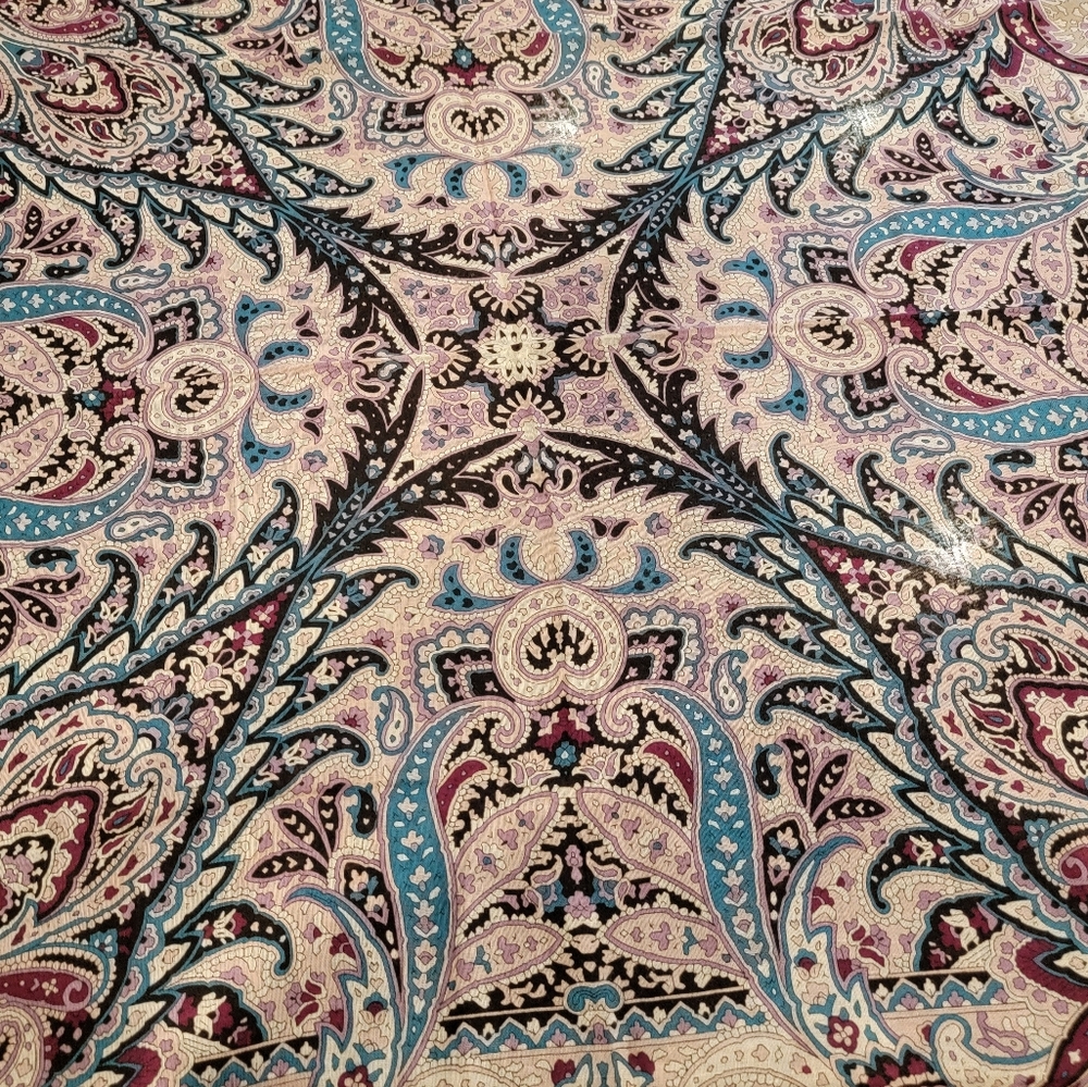 EUC Talbots Silk And Cashmere Scarf/Wrap Paisley Pattern